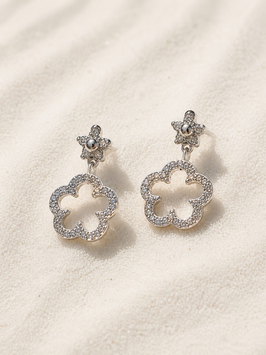 Boucle d'oreille CHANCE argent Mayä Boutique