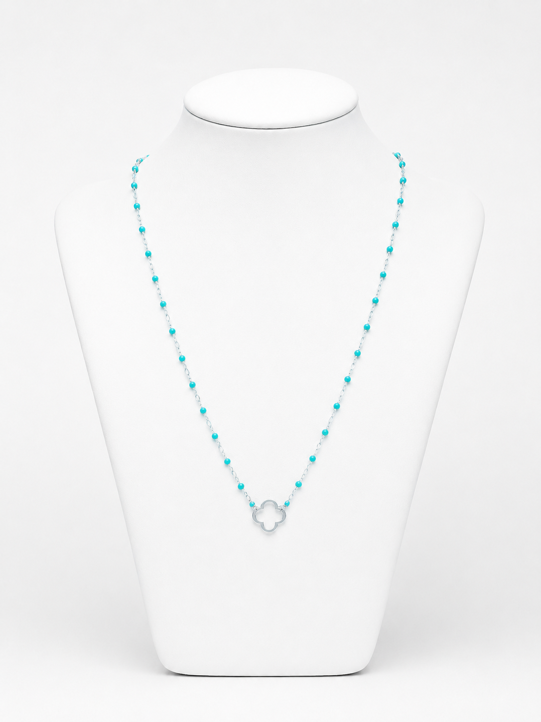 Collier CHANCE argenté perles